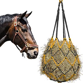 NEECONG Hay Net for Horses, 31â Hanging Hay Feeder Bag for Horse Stable Stall Paddock Rest Toyï¼Fun and Capacity is The Upgrade of Hanging Feeding Toy