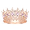 JITINX Queen Crown Wedding Rhinestone Heart Crowns and Tiaras for