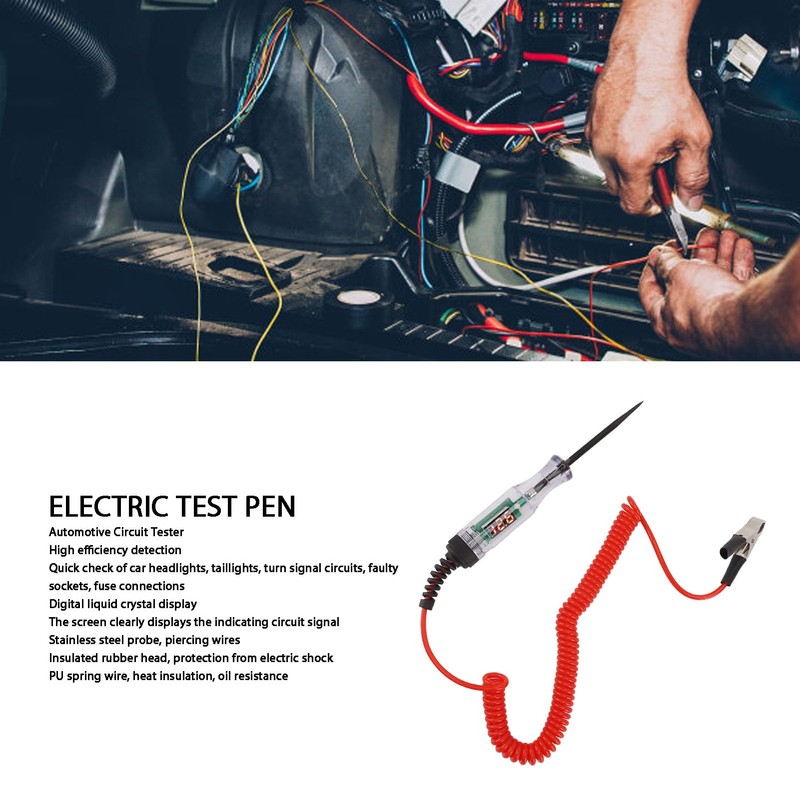 Probador de Corriente Automotriz, 6 a 48 V Probador de