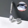 Soap Gray Dispensing Dish Brush With Buckle Sponge，Non-Scratch Kitchen Scrubber