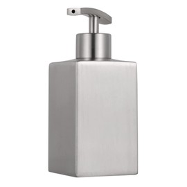 Healeved Stainless Steel Soap Dispenser Liquid Lotion Container for Kitchen Bathroom Stylish Design Pump for Hand Soap Shampoo Lotion