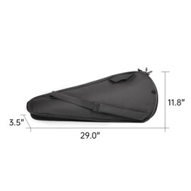 Silfrae 2 Rackets Tennis Racket Cover Padded Tennis Racket Bag with Handle and Adjustable Shoulder Strap (Black)