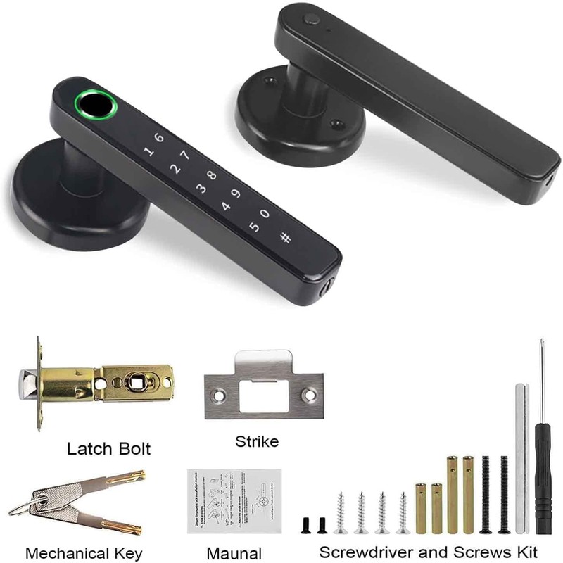 Smart Lock - Fingerprint 4-in-1 Keyless Entry Electronic Door Handle
