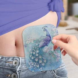 Rnyleeg Peacock Ostomy Supplies for Women Soft Comfortable Colostomy Bag Covers for Daily Life Trip