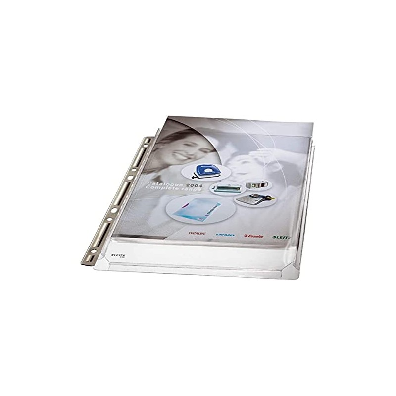 Leitz Expanding Pocket with Metal Strip A4 - Clear, Pack