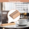 Andchi 5pcs AcrylicTable Sign Holders T-Shape Both Sides Table Display