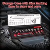 Feikenee 15PCS Serpentine Belt Tool Set, Professional Ratcheting Serpentine Belt