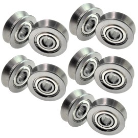 Unbranded 10Pcs V623ZZ Groove Guide Pulley Rail Ball Bearings For Linear Motion System A
