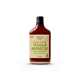 Cocktail Crate Tequila BBQ Sauce & Marinade | Handcrafted with Real Tequila, Pineapple & Chipotle Peppers | 12.7oz Bottle