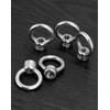QWORK Lifting Eye Nut, 10 Pack, 1/4" UNC Marine Grade