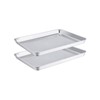TeamFar Toaster Oven Pans Set of 2, Stainless Steel Compact