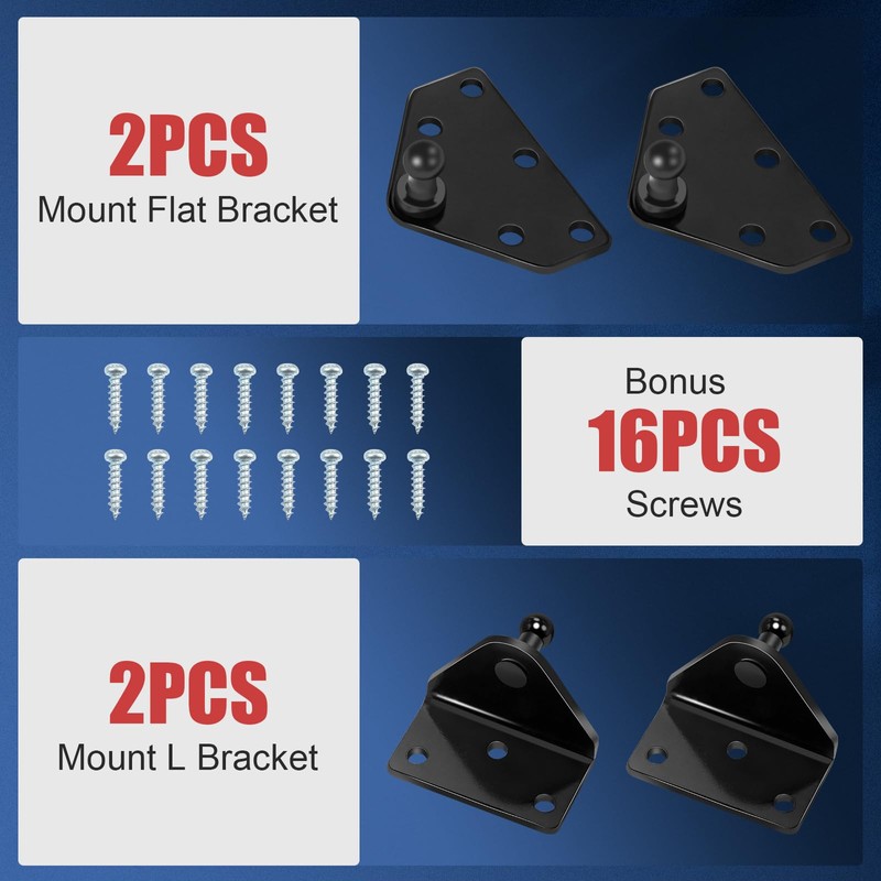 ML28-100 SL28-100 30in 100lb/445N Gas Strut Shock with Mounting Bracket