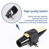 Soprano Saxophone Ligature Fastener, Leather Ligature for Soprano Saxophone Sax