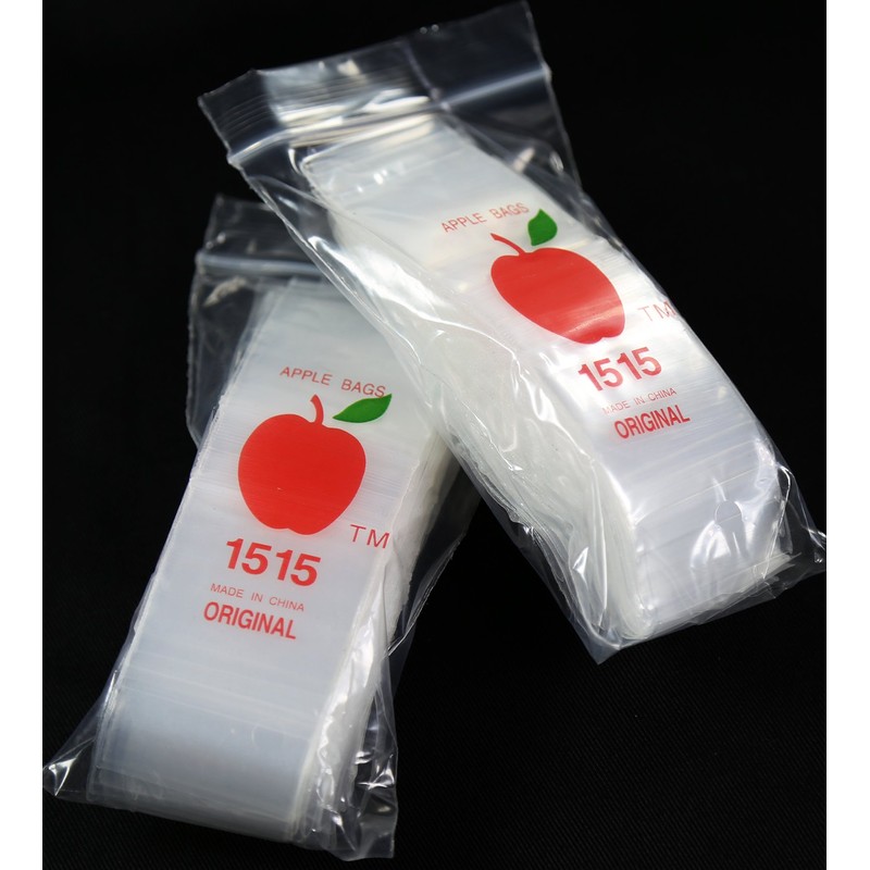 Plastic Resealable Bag 200ct CLEAR 2 Mil Mini Baggies 1515