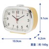 CASIO Alarm Clock Tabletop Clock Yellow Analog Snooze Light Retro