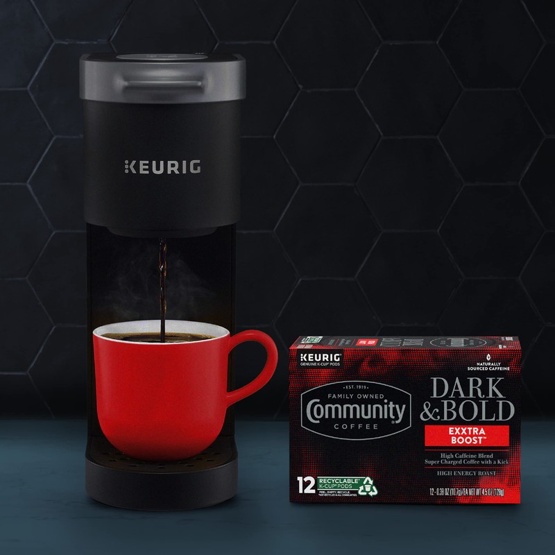 Community Coffee Dark & Bold Exxtra Boost 72 Count Coffee