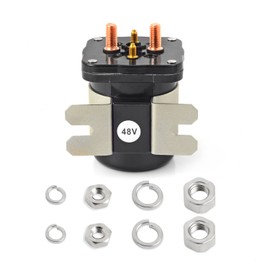 MOTO1988 48 Volt 4 Terminal Starter Solenoid Relay Compatible with Yamaha 1996-2007 Golf Cart G19-E G22-E YDRE 1995-1998 Club Car DS & Precedent JR1-H1950-00 73231-G01 (NO-12V)