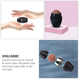 IWOWHERO Skin Care Tool Volcanic Face Roller Stick Oil Absorbing Cleanser Face Massage Device for Women