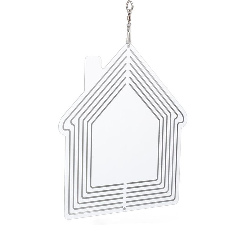 DIY Sublimation Metal Wind Spinner Hanging Blank Wind Chimes Garden