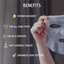 Eve Hansen Eve Hansen Collagen Face Mask Sheets Set of 5 ?Hydrating & Nourishing Care for All Skin Types ?With Hyaluronic Acid, Tangerine Peel, Blueberry Extract & Spinach Leaf