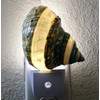 PEPPERLONELY Banded Jade Turbo Shells Night Light, Auto Sensor LED