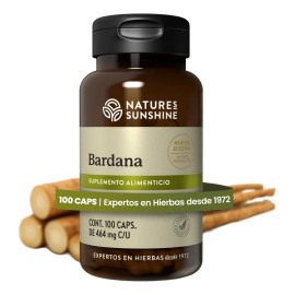 Natures Sunshine  Bardana  Inulina Y Polifenoles 100caps Sin Sabor                                                                                    