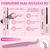 Kit Pestañas Volumen 40d 50d Nycaar Con Pegamento Diy