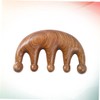 Healeved Green Sandalwood Massage Comb Static Five Teeth Rake Design
