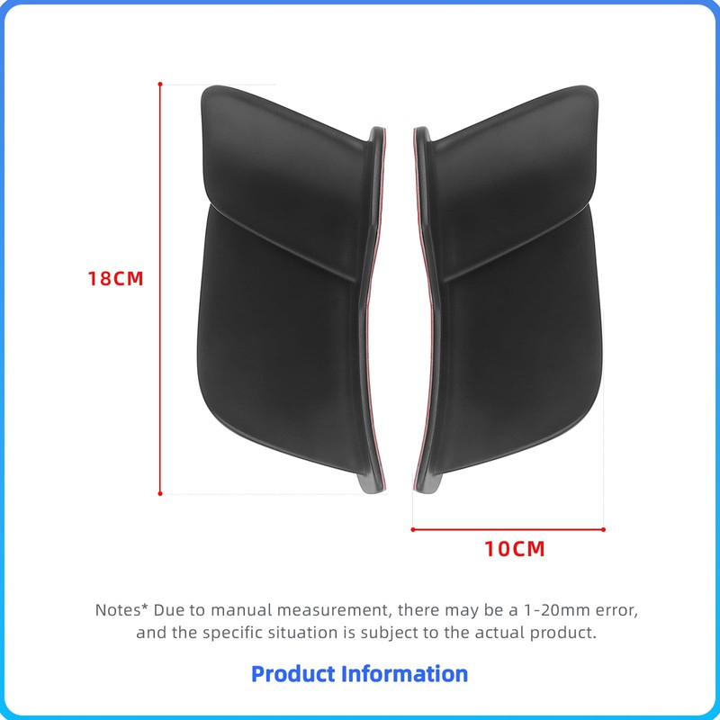 Motorcycle Rear Tail Spoiler Wing Fairing,ABS Carbon Fiber, Compatible with