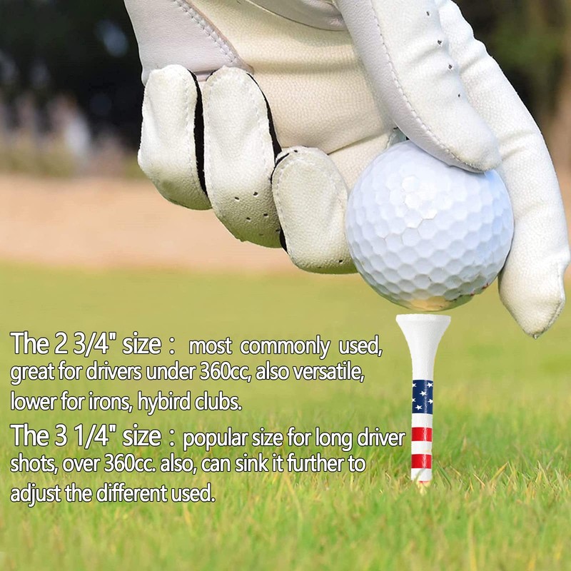FINGER TEN Golf Tees Wood 3 1/4 2 3/4 Inch