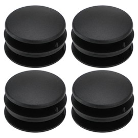 ECSiNG 4 Sets Car Double Layer Carpet Clips 42 mm Carpet Holder Non-Slip Buckle Black Plastic Round Floor Mat Buckle Plastic Mounting Clips for Car Floor Mats
