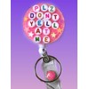 Plz Don’t Yell at Me Handmade Resin Badge Reel with