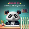 KCatsy Radierbarer Kugelschreiber Stifte Set mit 4 Tier-Stifte Panda Pfote