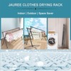 JAUREE 95 Inches Clothes Drying Rack, Drying Rack Clothing Folding