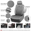 CAR PASS Faux Leather Car Seat Covers, 3D Tyre Embossed