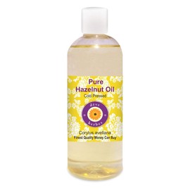 Deve Herbes Pure Hazelnut Oil (Corylus avellana) Cold Pressed 200ml (6.76 oz)