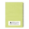 Fitness Log Book Plastic Cover Lime - Undated Workout Journal