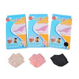 Open-Heel Foot Warming, Moisturizing & Callus Remover Pads Black (Large, 1 Pair) 2ea