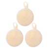 VICASKY 3pcs Facial Loofah Scrubber Exfoliating Bath Pads for Gentle