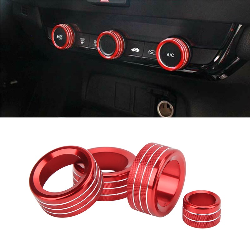 AC Switch Ring Volume Knob Cover Aluminium Alloy Stylish Perfect