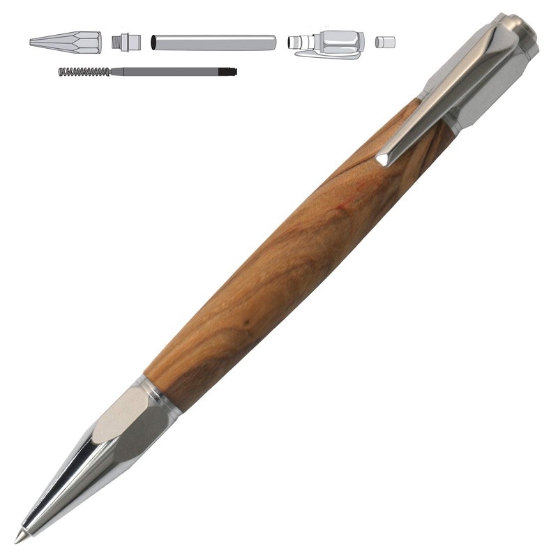 Penn State Industries PKFP4098 Vertex Click Ballpoint Pen Kit Starter