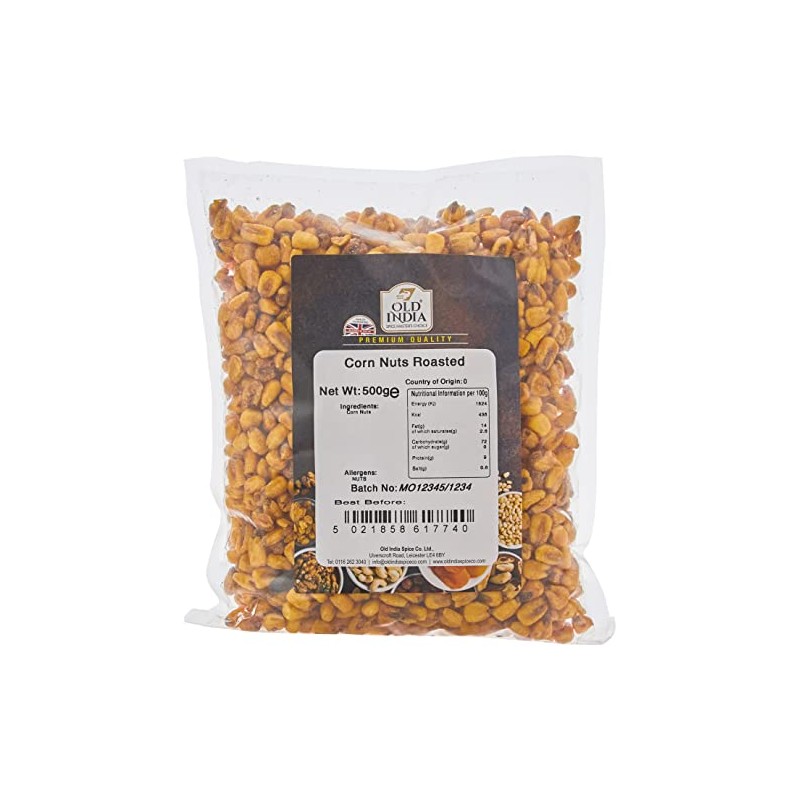 Old India Corn Nuts Roasted 500g