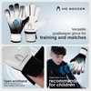 HO Soccer Force Green Unisex Adult Goalkeeper Gloves, White/Black, 10.5