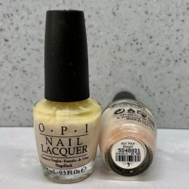OPI Nail Lacquer Polish - Act Your Beige! - 15mL/ 0.5oz NL T66