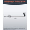 Phivan Twist Drain Handle for Commercial Sink, Twist Waste Valve