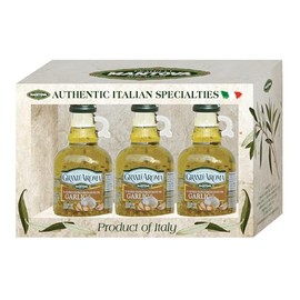 Grand'aroma Garlic Extra Virgin Olive Oil, 8.5-Ounce Bottles (Pack of 3)