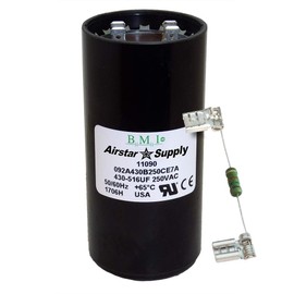 430-516 uF x 220 250 VAC - BMI/USA Start Capacitor # 092A430B250CE7A with Bleed Resistor