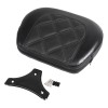 Unbranded Black Sissy Bar Passenger Backrest Pad Bracket For Harley