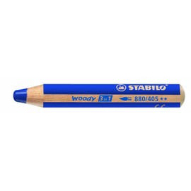 Stabilo woody 3 in 1 Pencils Extra Large Ultramarine Blue Pack of 3