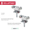 Gedotec Helm Agrar Rollapparat 373 Drive Height-Adjustable Double Pair for